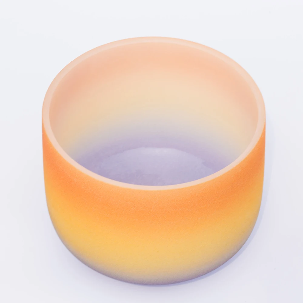 8 &quotNote D пупка чакра радужные цветные матовые кварцевые хрустальные поющие