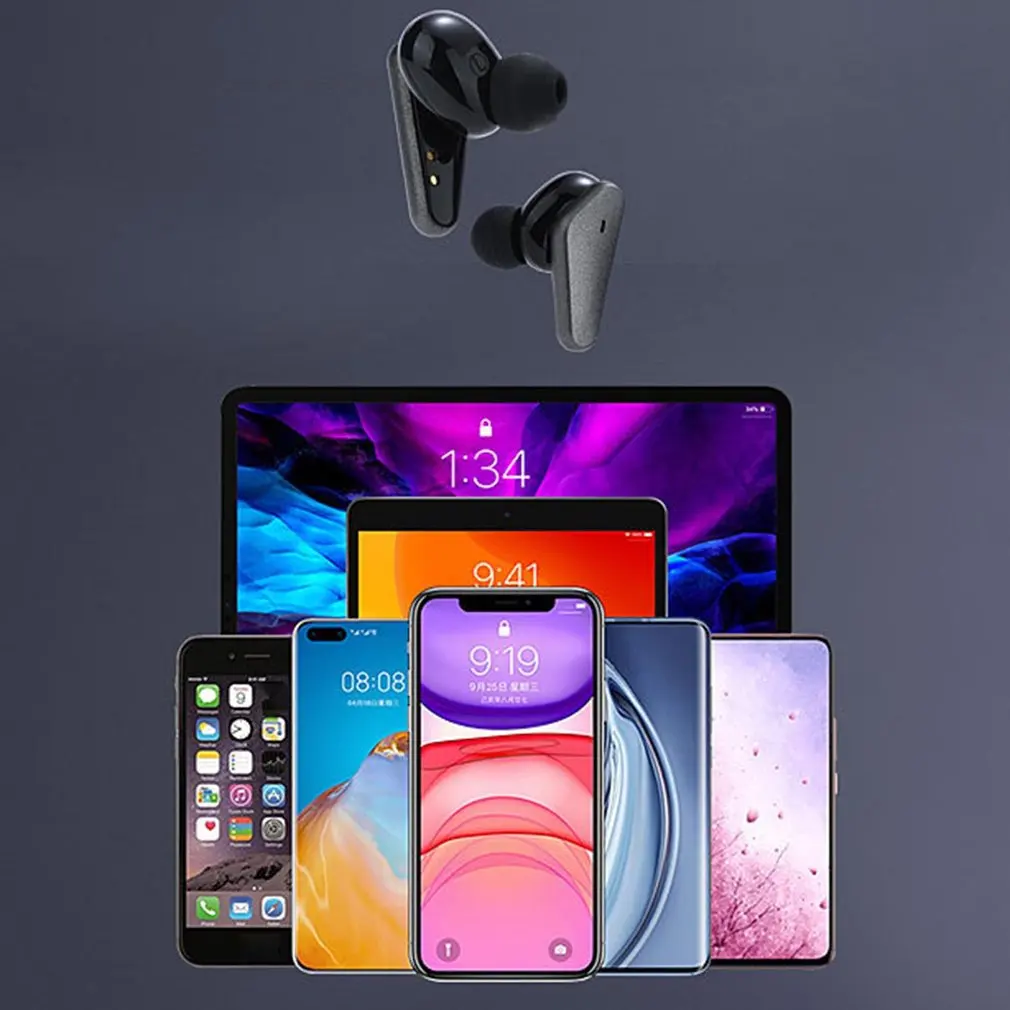 

C5 Wireless Bluetooth Earphone Sports Headphone Stereo Mini Earbuds Noise Canceling Headsets With Charging Box In Ear