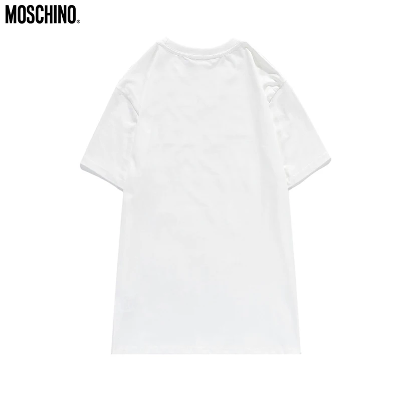 

Fashion Moschino Women T-Shirts Casual Bear Imprint Unisex Shirts Short Sleeve Tops MOSCHINO O-Neck Cotton Shirt With Brand Labe