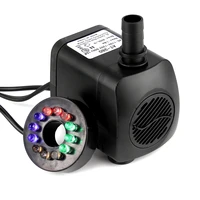 water oxygen pump waterproof led light garden fountain aquarium power cord water flow rate 12 led with 4 color changing light