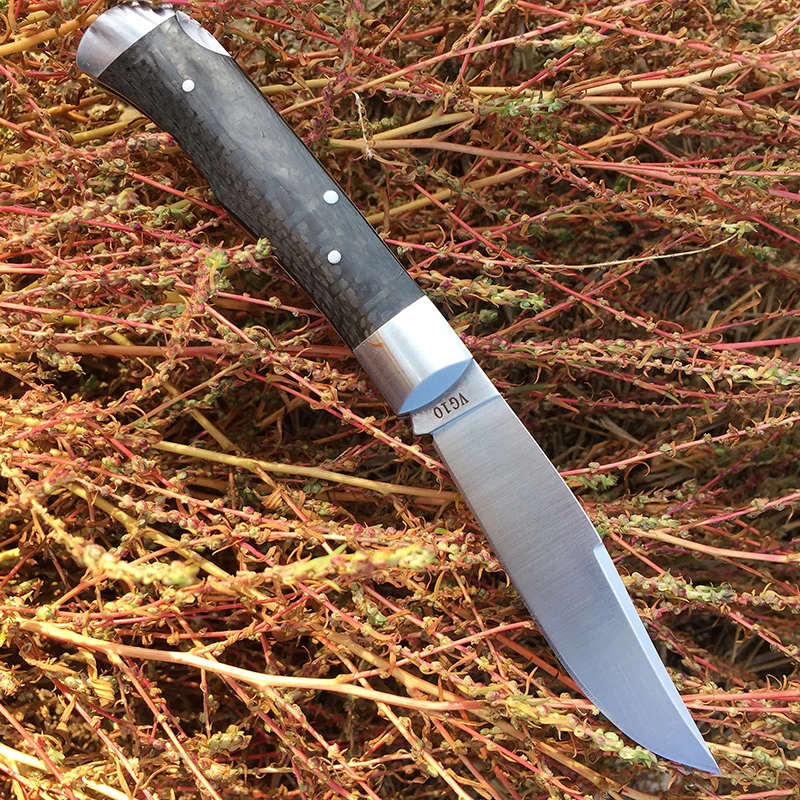 [Brother 1507] 60HRC карманный нож, современные складные ножи VG10 из стали, папка из углеродного волокна, тактическая коллекция инструментов для повседневного использования