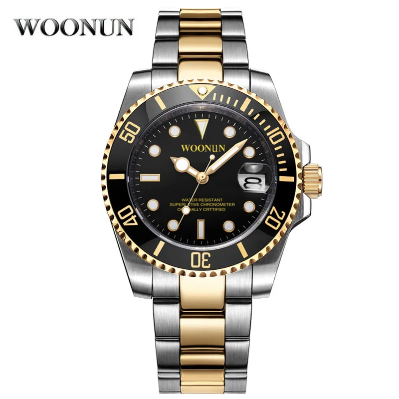 Лидирующий бренд мужские часы из нержавеющей стали автоматические механические