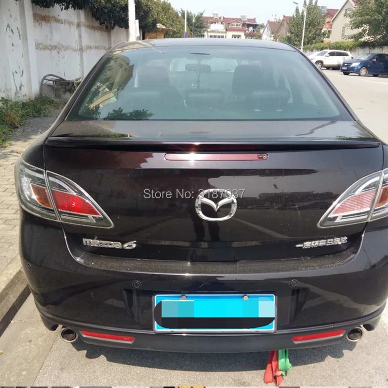 Спойлер для Mazda 6 2009 2014 АБС пластик Неокрашенный задний спойлер на крыло крышу