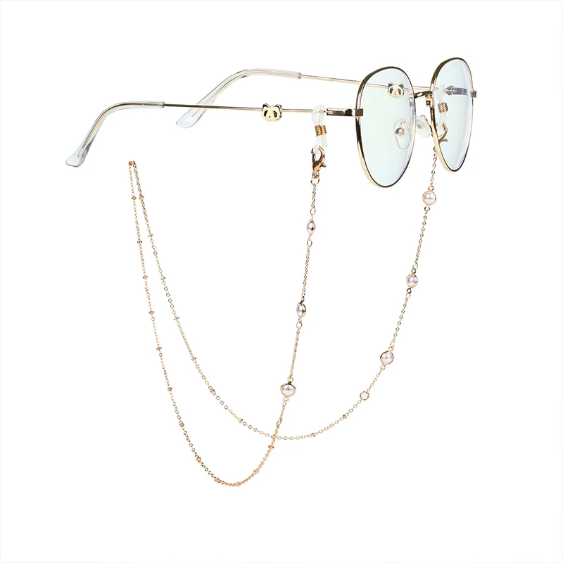 

Fashion Sunglasses Chain Metal Mask Hanging Chain Temperament Stylish Glasses Chain Pearl Eyeglasses Chains Glasses Accessories