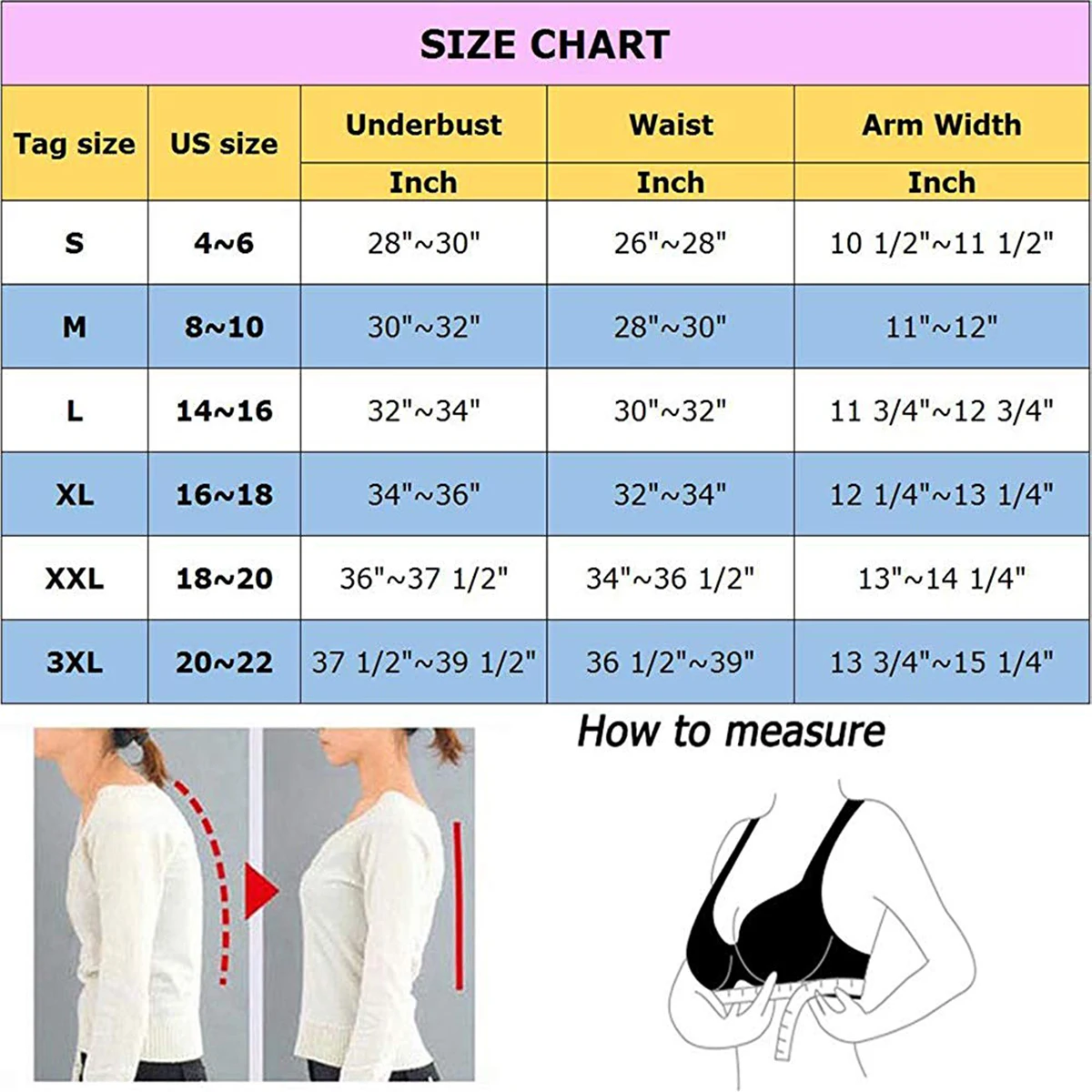 

Joyshaper Arm Shaper Humpback Whale Posture Corrector for Women Crop Tops Shapewear Compression Slim Long Sleeve Vest Lingerie
