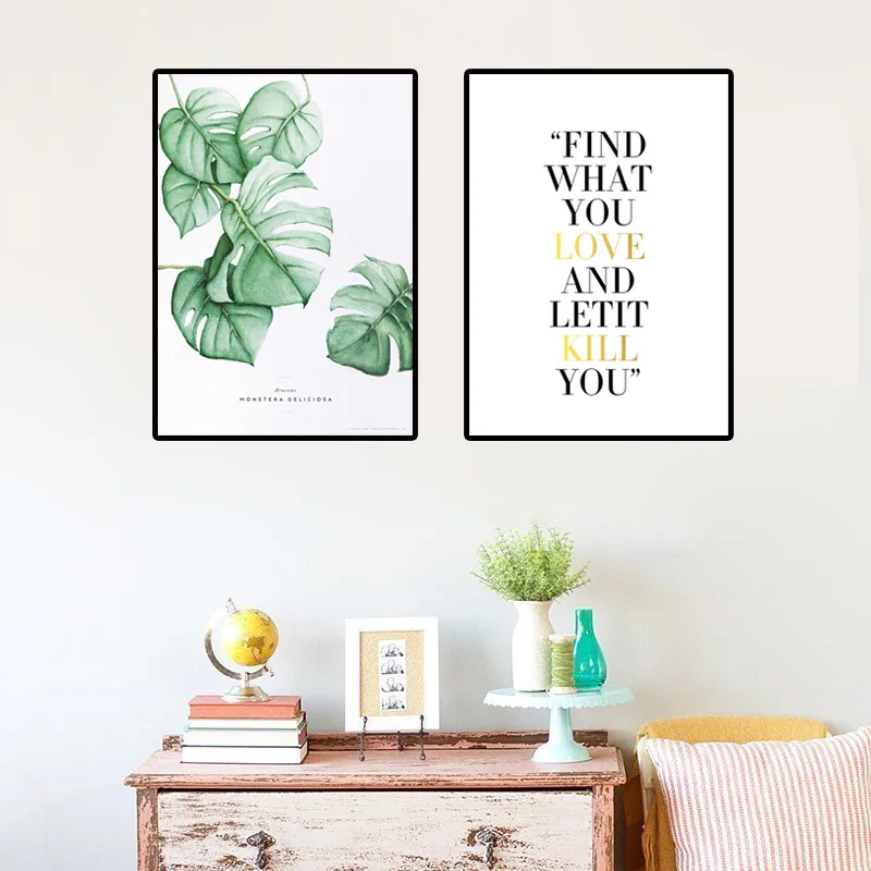 Современная Картина на холсте с цитатами английском языке плакаты и принты