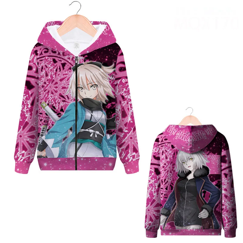 8 Fate/Stay Night Saber Altria Pendragon Jeanne d'Arc куртка для косплейный костюм с капюшоном для мужчин и женщин свитшот на молнии с капюшоном уличная - Color: 8