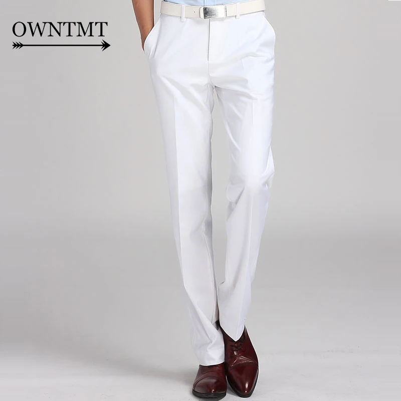 Новинка 2021 повседневные мужские костюмные брюки для свадьбы модные облегающие