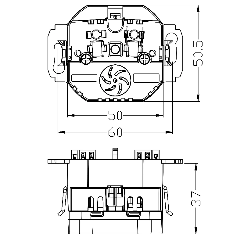 Настенное зарядное устройство с двумя USB-портами 5 В 2 А J4-01 | Обустройство дома