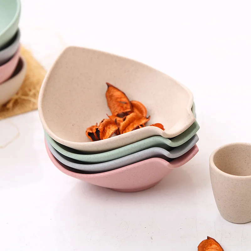 Еда соус блюдо приправленный бамбуковое волокно миска для перекуса маленькая