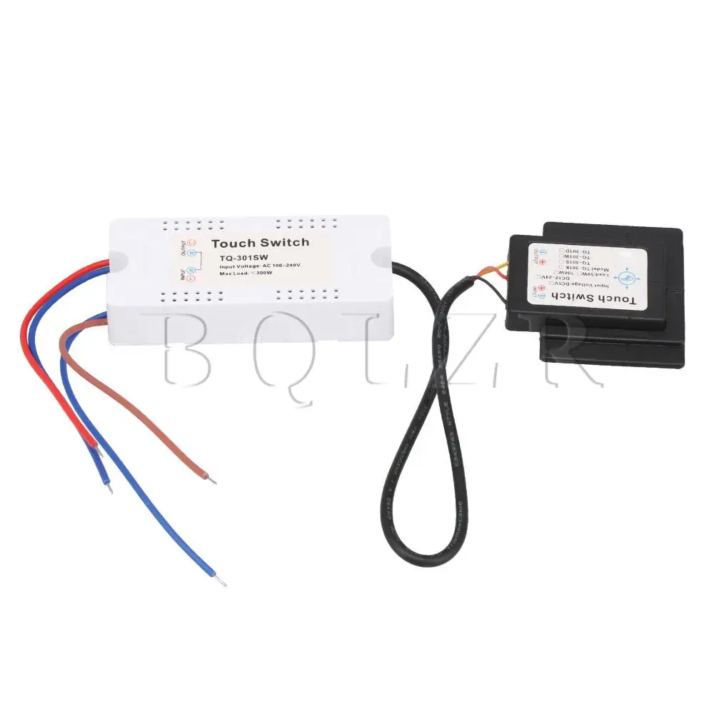 BQLZR AC100-240V вкл/выкл зеркало изолированный сенсорный выключатель TQ-301SW для лампы освещения