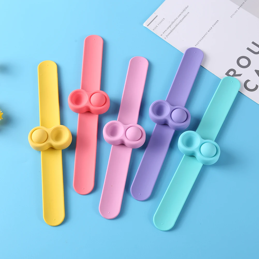 

Slap Bracelet Push Bubble Anti-Stress Patted Wristband Squeeze Party Toys Slap Bracelet Push Bubble Anti-Stress Patted Wristband