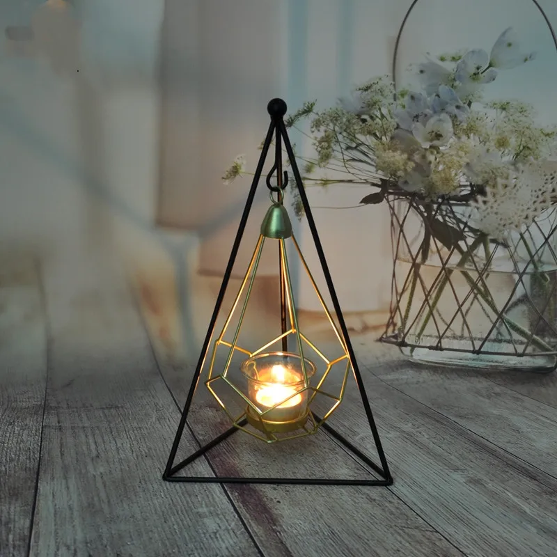 

Exquisite and simple, Iron Candle table, wind lamp, decoration accessories