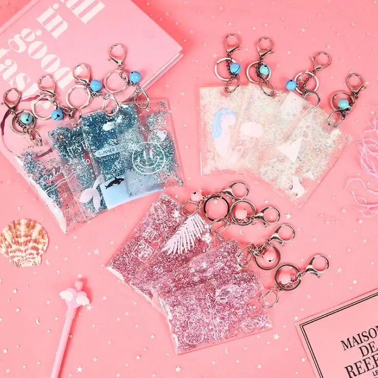 Новинка 1 шт. Kawaii Bling Shining ID держатель для карт брелок автобус Кредитные банковские карты защитный чехол школьные офисные канцелярские принадлежности