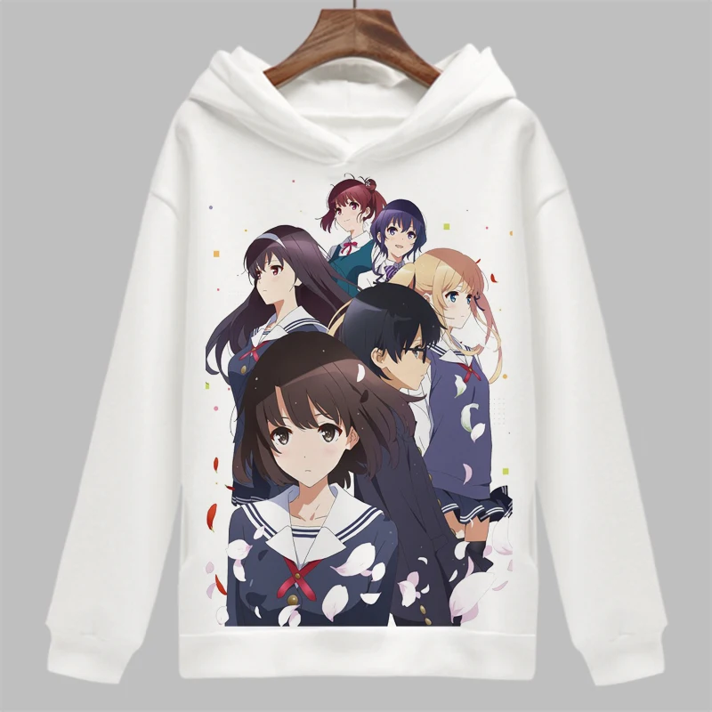 Аниме Saekano How to Raise a Dull Girlfriend Косплей Толстовка кату Мегуми зима осень флисовые