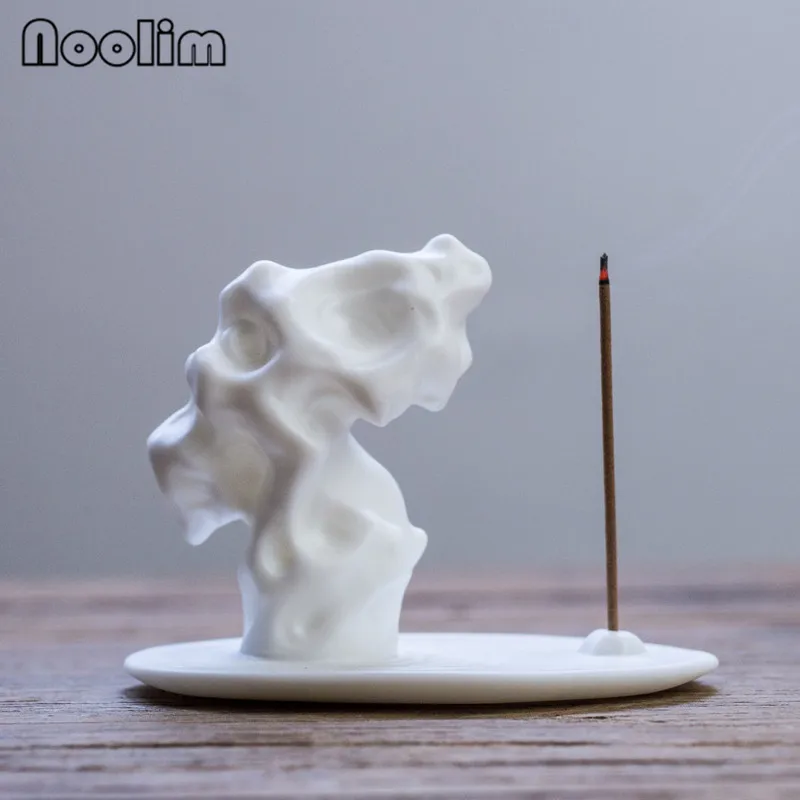 White Porcelain Buddha Hand Incense Burner Ceramic Bergamot Stick Holder Aromatherapy Censer Home Teahouse Decor | Дом и сад