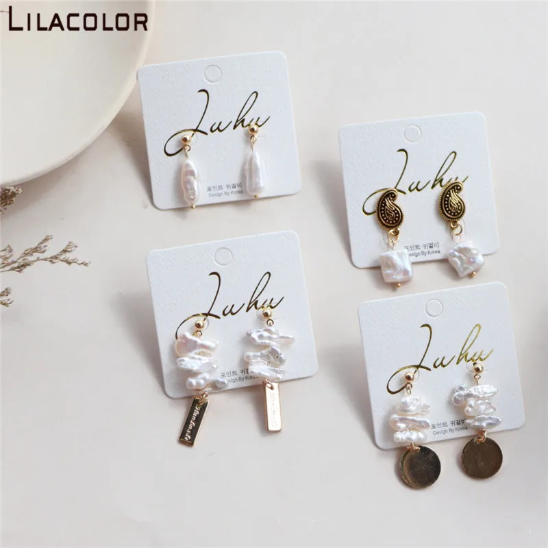 Натуральные пресноводные жемчужины неправильной формы висячие серьги для