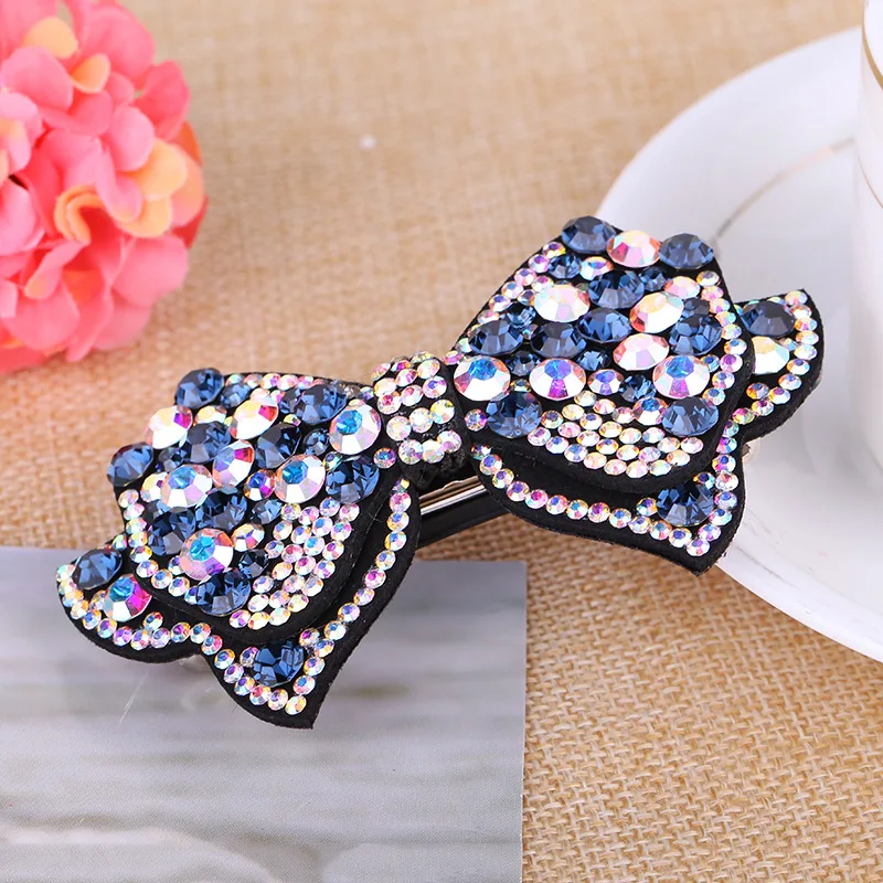 Женская заколка-пряжка с бантом простая Изысканная заколка-Пряжка стразы