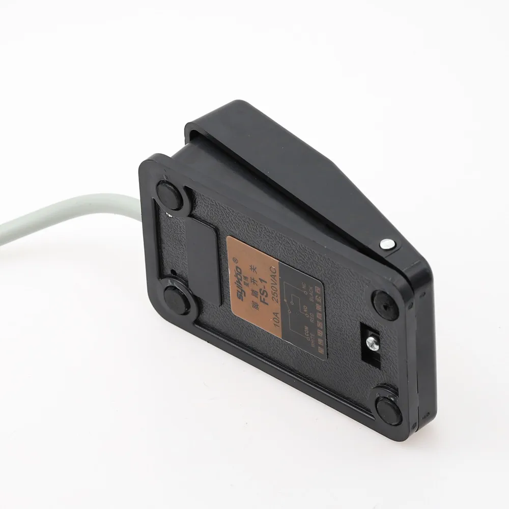 Черная саморегулируемая SPDT Нескользящая металлическая мгновенная педаль с