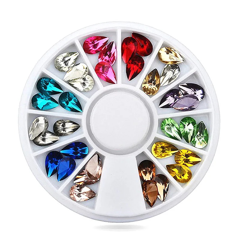 1box Shine Rhinestones Crystal Clear AB Non Hotfix Flatback Nail Rhinestoens For Clothes Nails 3D Art Decoration | Украшения и