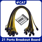 Коммутационная плата с портами 211712, 6-контактный разъем, светодиодный дисплей, модуль питания 12 В для HP, 1200 Вт, 750 Вт, блок питания, графический процессор, Майнер BTC, Майнер для майнинга ETH, Новинка