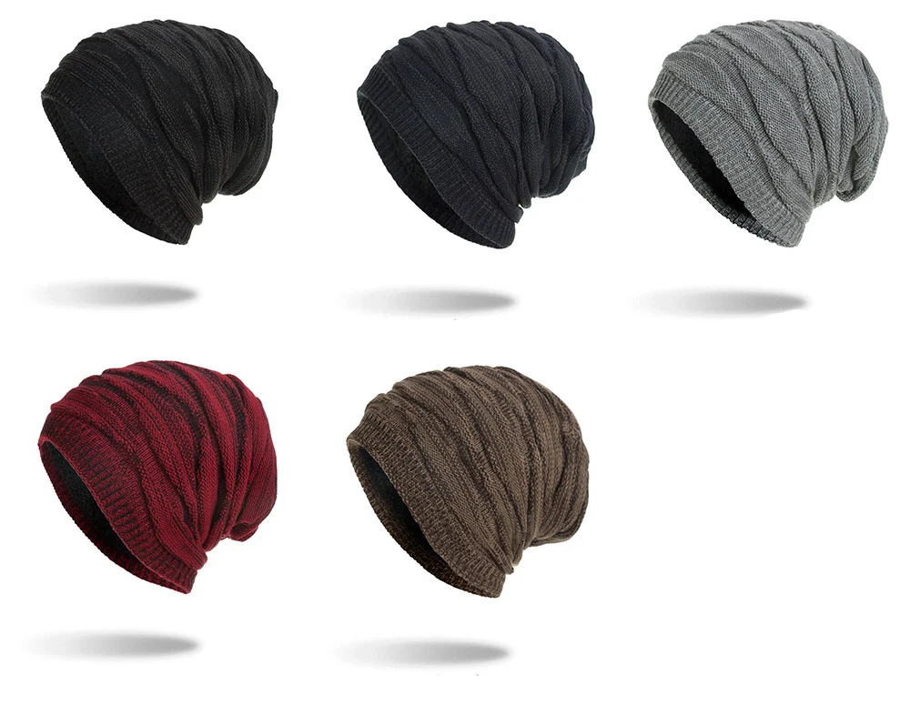 RoxCober зимняя теплая однотонная шапочка вязаная шапка Мужская Skullies Beanies Головные уборы для мужчин и женщин береты-кепки Gorros мужская шапка WM055