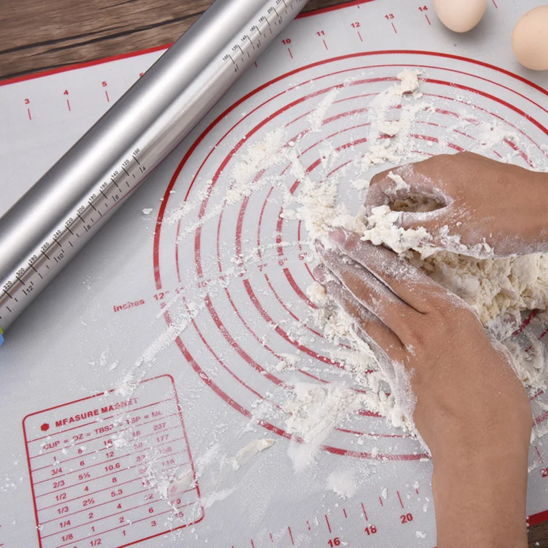 Hot Sale Rolling Pin Set Adjustable Thickness Stainless Steel Pins Dough Roller for Baking 688 | Дом и сад
