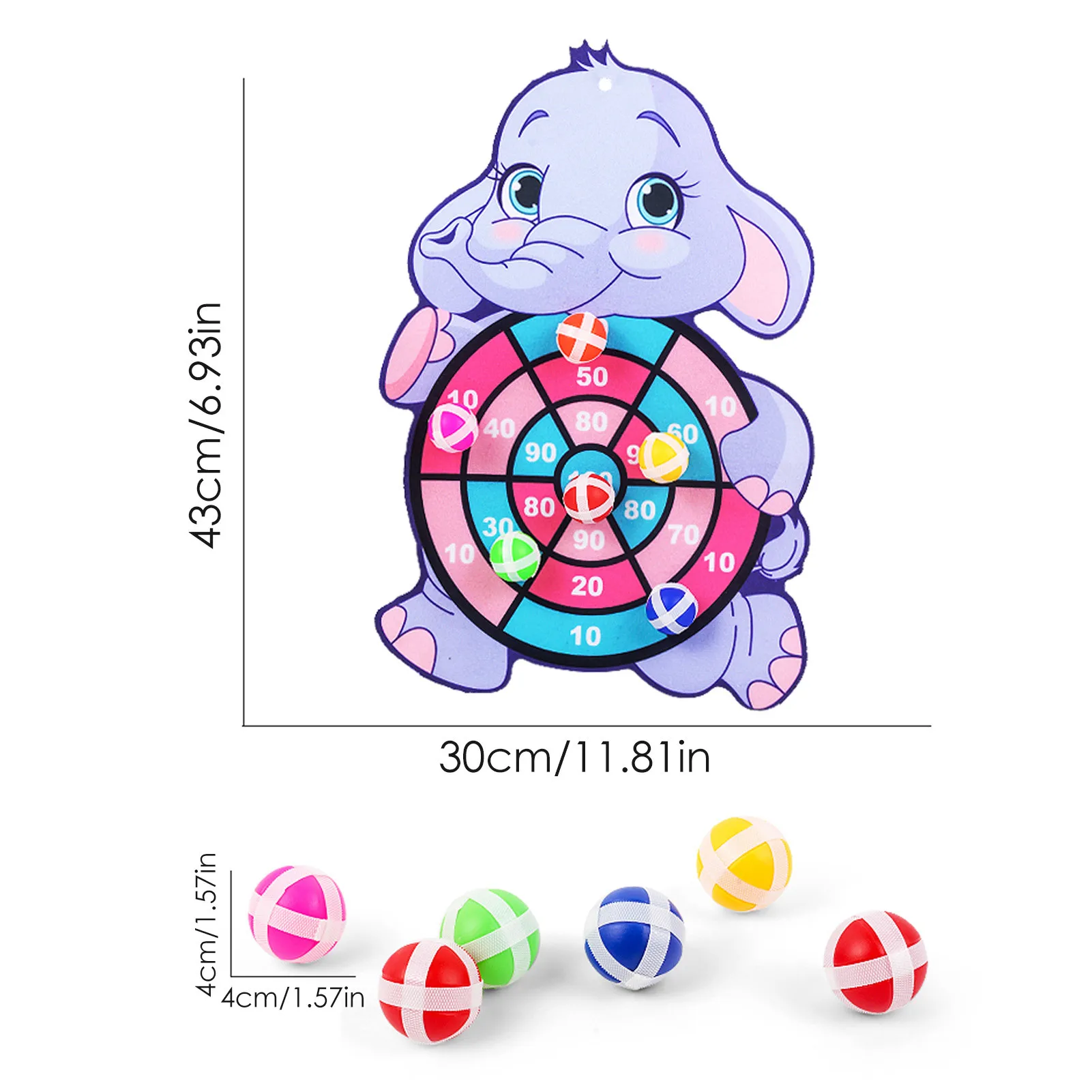 

Dartboards Toy Set Safe Classic Dart Game Kit For Indoor Children's Cartoon Animal Sticky Target Ball Dart Sucker Ball Target