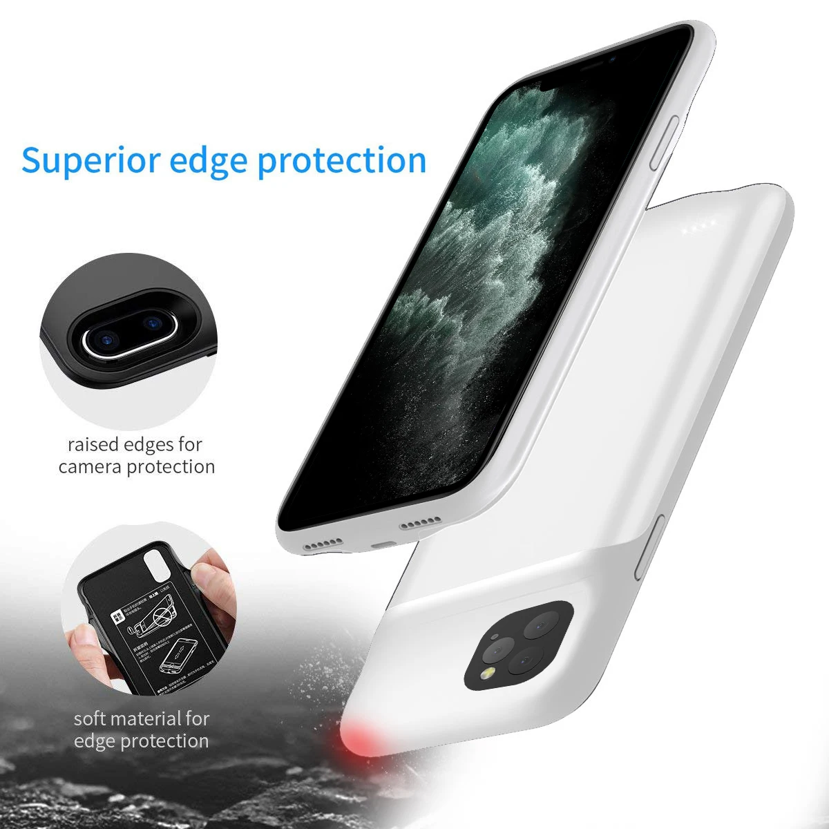 Для iPhone 11 11 Pro 11 Pro Аккумулятор max зарядное устройство чехол 5200 мАч тонкий резервного копирования зарядки PowerBank чехол для iPhone 11 Pro батарея Чехол