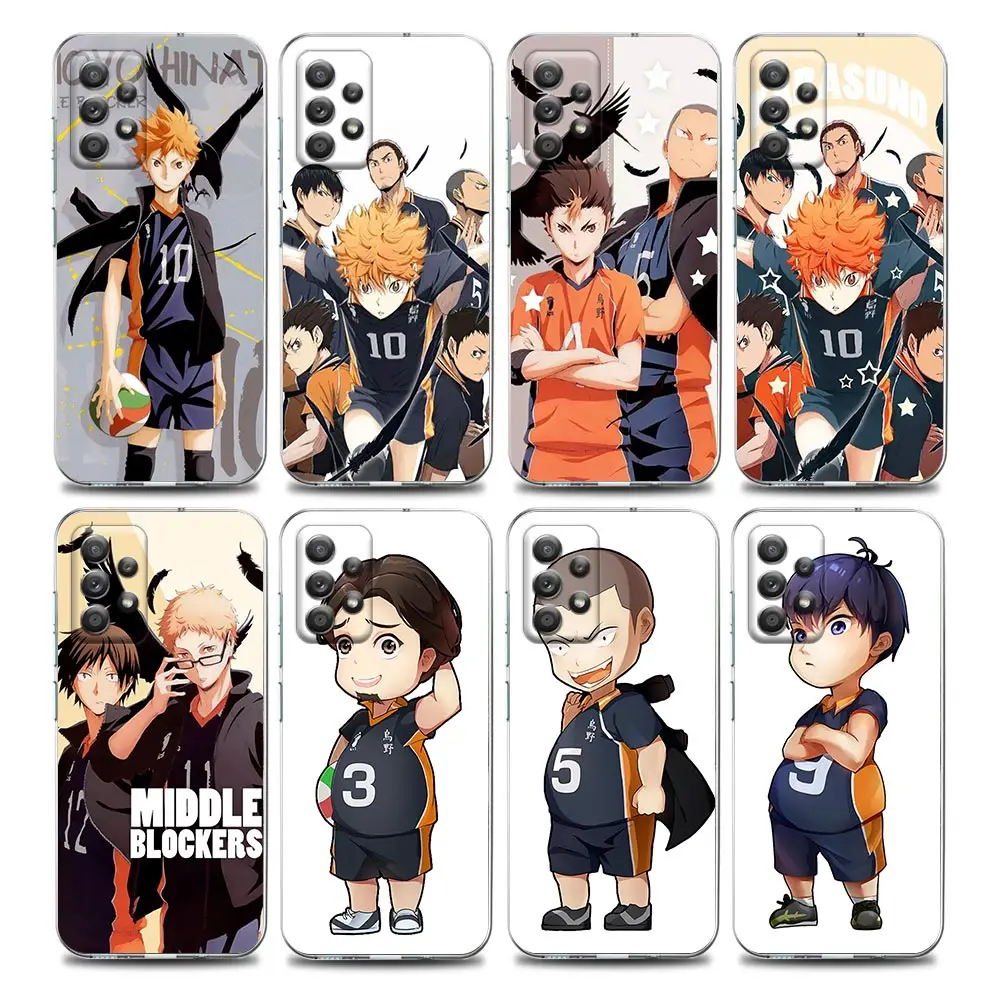 

Haikyuu Anime Shoyo Hinata Clear Phone Case for Samsung A01 A02s A11 A12 A21 S A31 A41 A32 A51 A71 A42 A52 A72 Soft Silicon