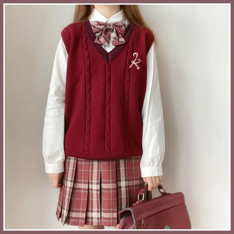 Свитер жилет женский в японском стиле милый Осень-зима | Женская одежда