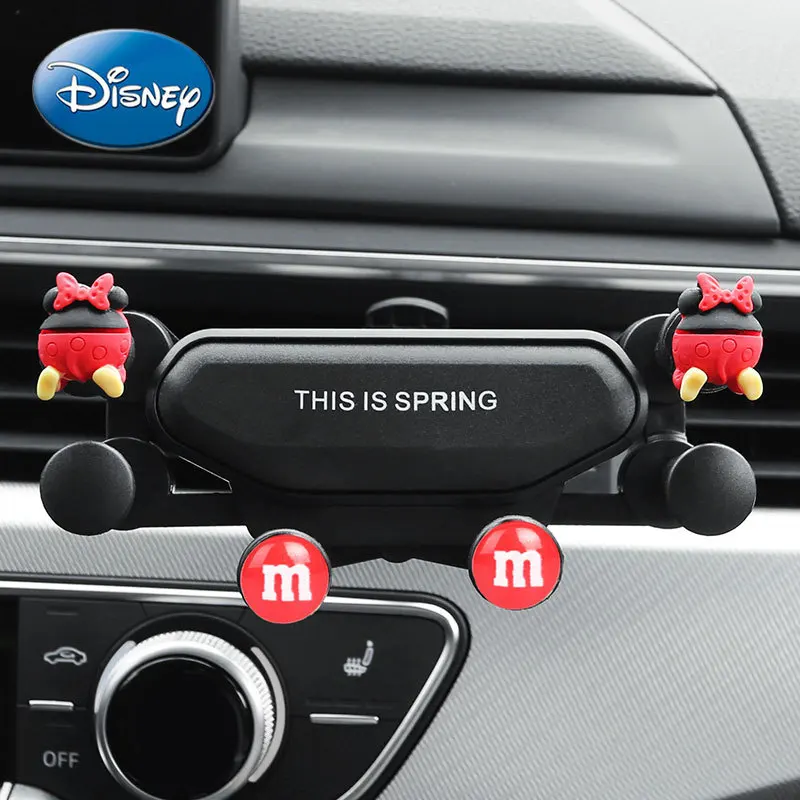 

Мультифункциональный кронштейн Disney Minnie для автомобильного кондиционера, держатель для вентиляции, фиксированная рамка для навигации