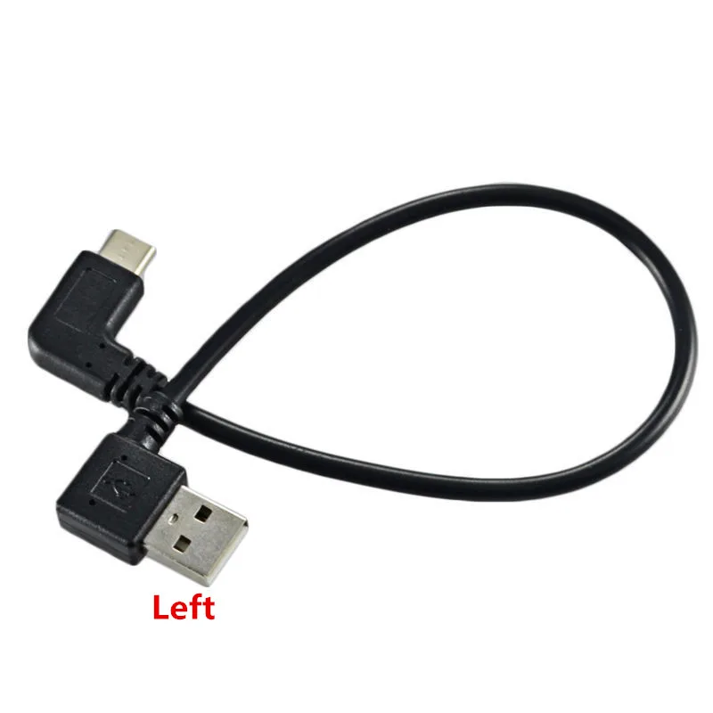 Двойной локоть Тип с портом типа C для USB-A мужской USB3.1 90 градусов левый и правый