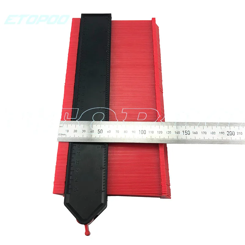 250mm 10" Widen self lock Profile Copy Gauge Contour Duplicator Standard Wood Marking Tiling Laminate Tiles General Tools - купить по