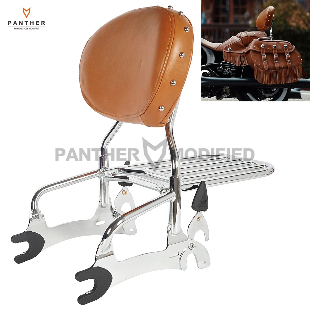 

12 "мотоцикл спинки Sissy бар с багажной стойкой чехол для индийского шефа Классический Винтаж 2014-2017