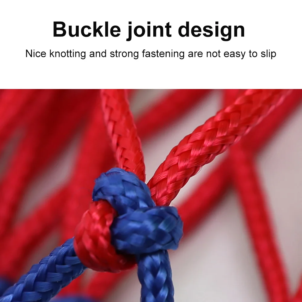 

2Pcs 3 Color 12 Loops Heavy Duty Standard Sun-proof Replace Basketball Hoop Nets Polypropylene Mesh Backboard Rim Ball Pum parts