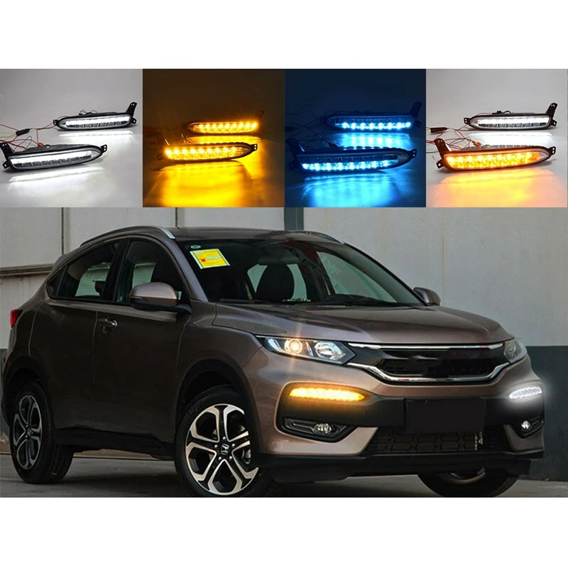 

2Pcs LED Daytime Running Lights DRL Fog Lamp Turn Signals For Honda XR-V XRV 2015-2019