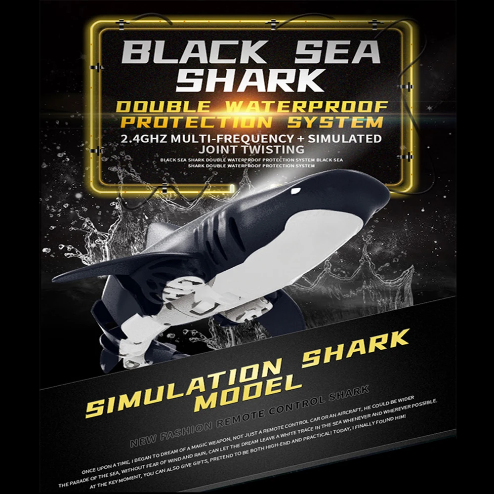 Акула с дистанционным управлением 2 4 г подсветкой электрическая игрушка для