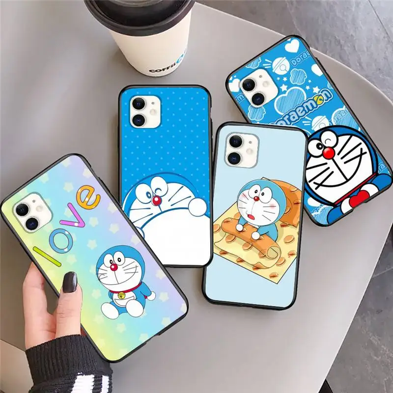 

Doraemon Anime Phone Case For Iphone 5 SE 2020 6 6s 7 8 plus X Xr XS 11 12 Mini Pro Max Fundas Cover