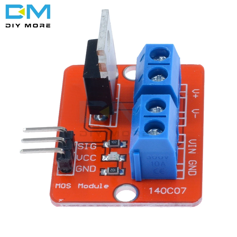 Верхняя кнопка MOSFET IRF520 модуль драйвера плата MOS для Arduino ARM Raspberry Pi | Электронные