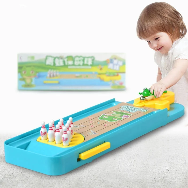 Mini Kids Toys Board Game Bowling Games Parent-Child Interactive Table Games For Kids Girls Gifts Eeducational Toys for Children kids catch frog greedy beans table games parent child interactive puzzle toys for children educational party games toy gifts