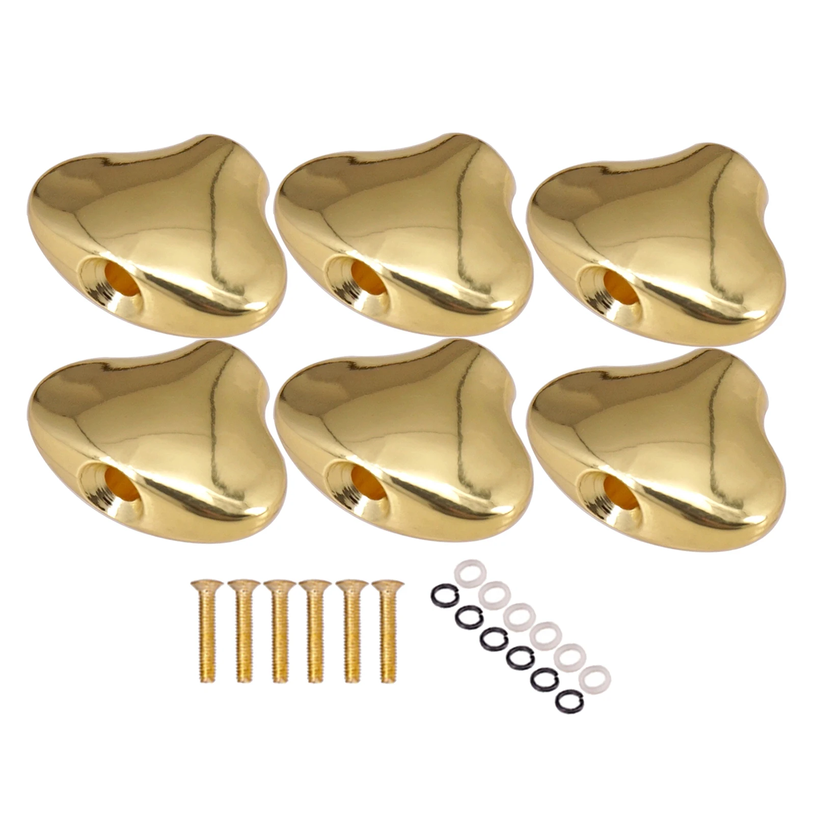 

6pcs Guitar Tuning Pegs Buttons Caps for Folk Guitar Accessories Parts