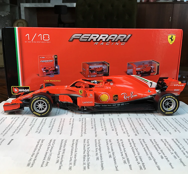 Bburago 1:18 1/18 Ferrari SF71 H Kimi · Raikkonen No7 Формула 1 F1 гоночный автомобиль Транспортное средство литье под давлением дисплей Модель Игрушки для мальчиков детей