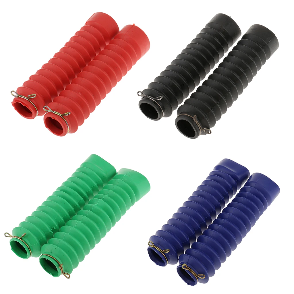 

2PCS MOTORCYCLE FORK RUBBER GAITERS BOOTS 210x45x30MM - BLUE