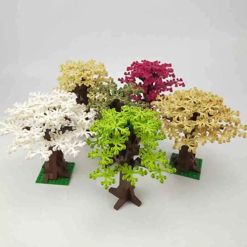 Блокировочная серия деревьев и городов блокировка своими руками MOC растения