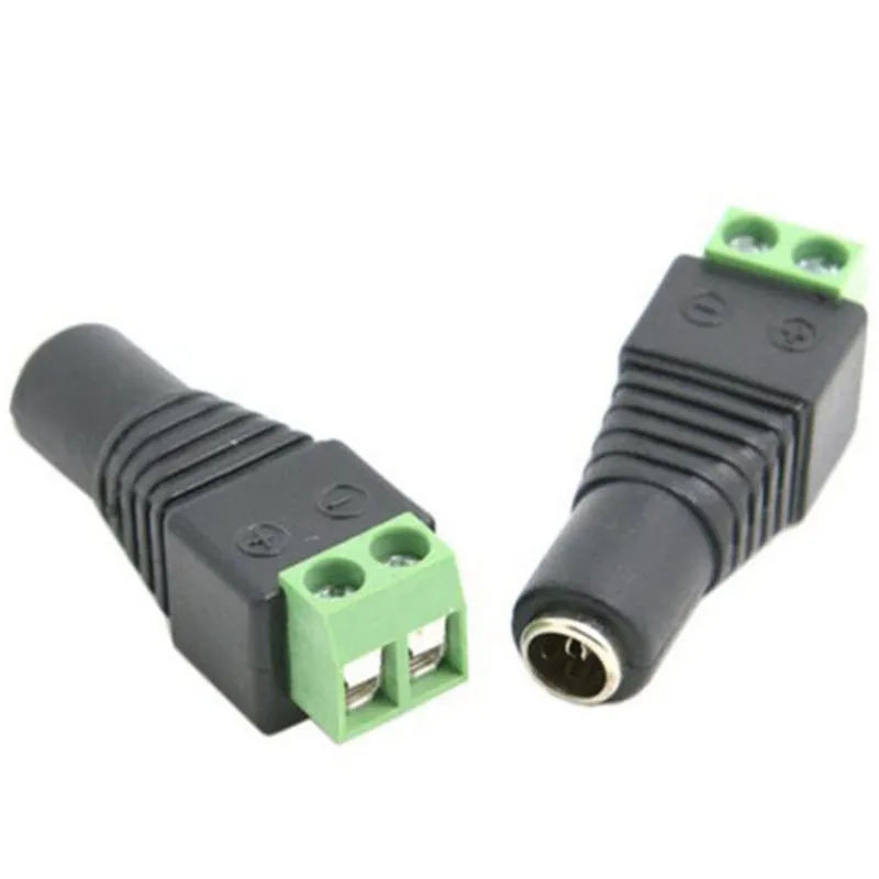

5 Pair 5 Pcs Female + 5 Pcs Male DC Connector 2.1 * 5.5mm Power Jack Adapter Plug Cable Connector For LED Strip CCTV Camera