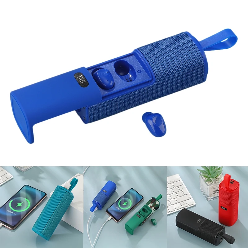 

3-в-1 Портативный Беспроводной Динамик, с открытым блютузом Динамик + мини-вкладыши беруши + Мощность банка