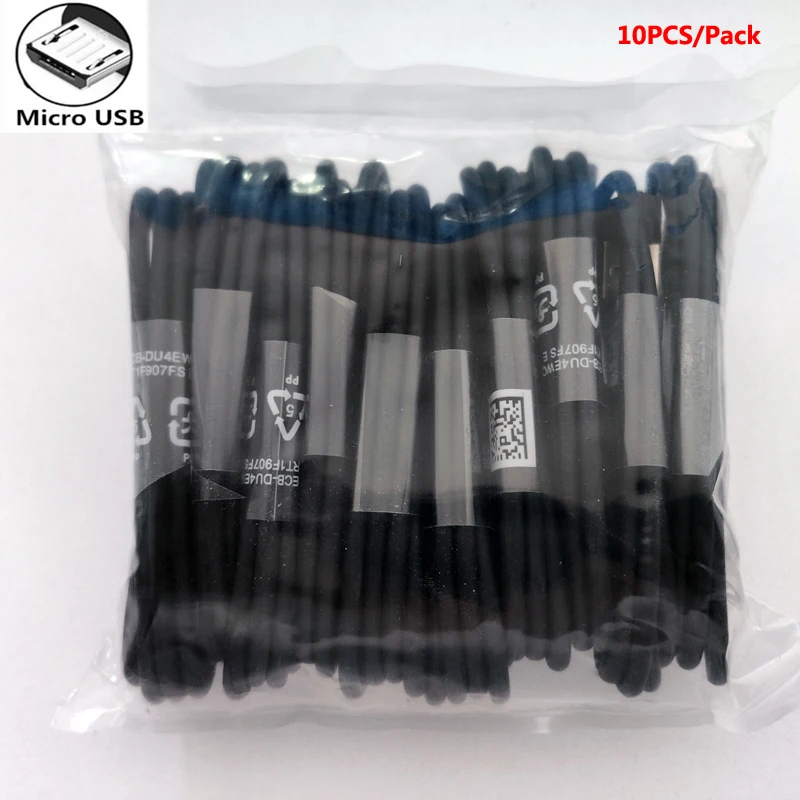 10 шт./лот Micro USB кабель для передачи данных зарядки Samsung A10 M10 J3 J5 J7 2017 J2 J4 J6 A6 A8 + 2018 Redmi