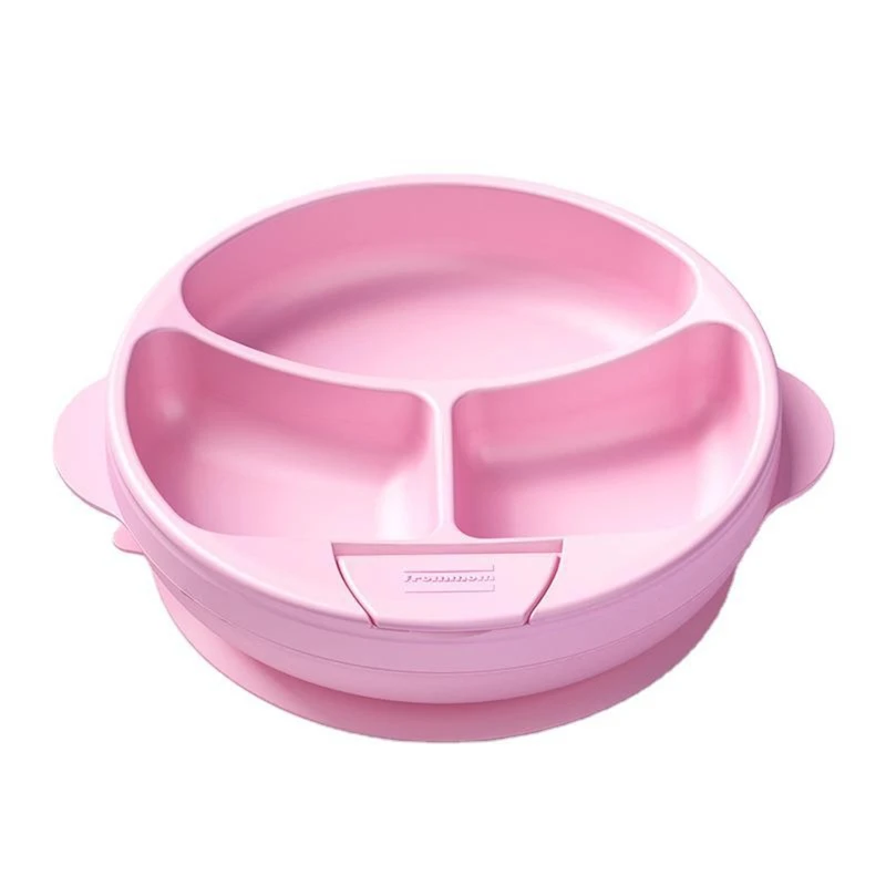 

Food Grade Silicone Baby Divided Sucker Water Injection Insulation Bowl Slip-resistant Children Dinner Plate Infants Dish L4MC