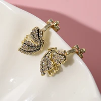2021 trend diamond butterfly studs fashion womens earrings cool stuff bijouterie female woman earrings modern 2021gothic luxury
